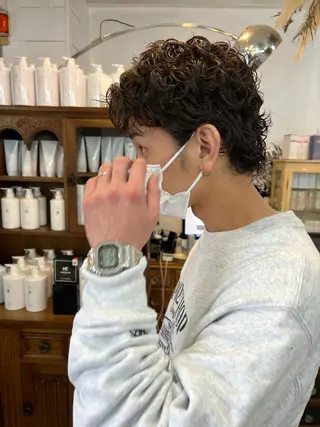 ショート カラー パーマ メンズ LOMARLIE JURIAのヘアスタイル