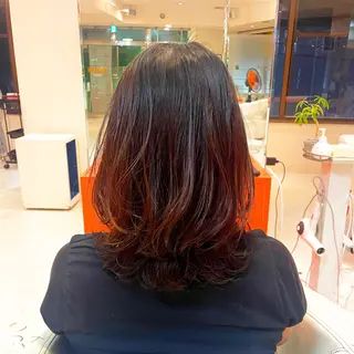 ミディアム 前さこ 結衣のヘアスタイル