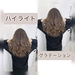 セミロング カラー 👑圧倒的カラー👑 佐々木祐希のヘアスタイル
