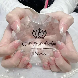 ネイル 韓国風ワンホンネイル パラジェル🩵roのネイルデザイン