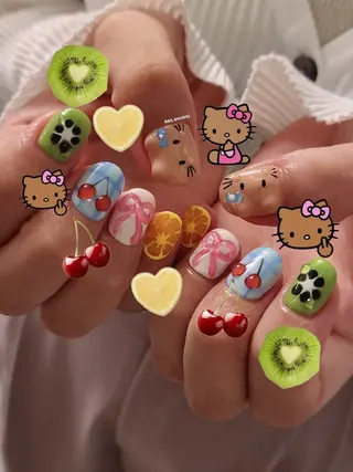 ネイル 3dパーツ/流行り 👧shushu❤️のネイルデザイン