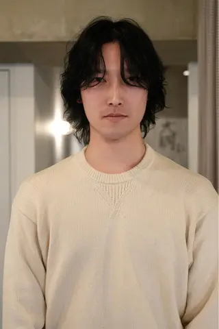 ミディアム パーマ メンズ SHISEI所属・小野 明日香のヘアスタイル