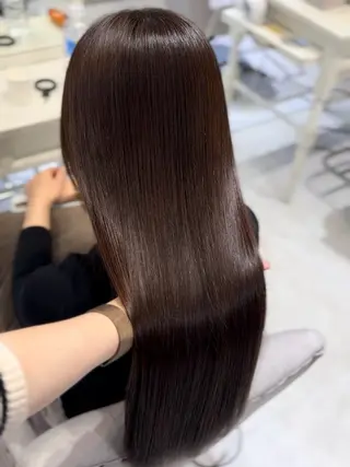 ロング 神戸で縮毛矯正/髪質 改善/お任せくださいのヘアスタイル