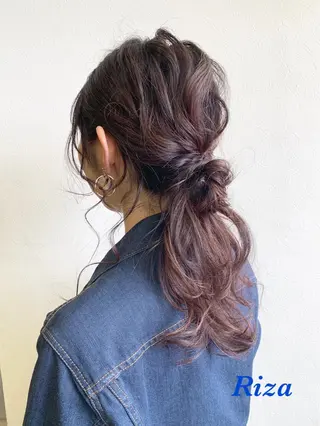 ヘアアレンジ HAIR MAKE Riza所属・谷口 弥生のヘアスタイル