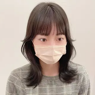 ミディアム 🌹ハッシュカット、 レイヤー韓国ヘア🌹のヘアスタイル