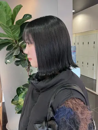 ミディアム ブリーチなしWカラー 暖色カラー/mayuのヘアスタイル