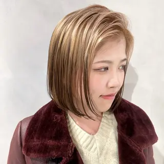 ショート カラー デザインカラー/パー マ🦖外岡咲希🦖のヘアスタイル