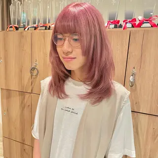 セミロング 大人可愛い/レイヤー /ブリーチ/溝口誠二のヘアスタイル