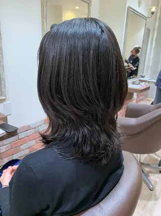 セミロング カラー ヘアアレンジ 髪質改善&Spa fee南越谷2号店所属・髪質改善/南越谷/ 山岸彩夏のヘアスタイル