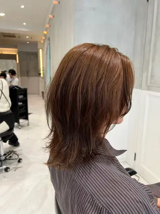 ミディアム パーマ/レイヤー /店長/YURAのヘアスタイル