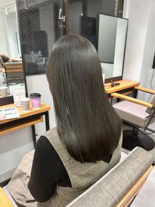 セミロング レイヤー/ボブ/ パーマ/hinaのヘアスタイル