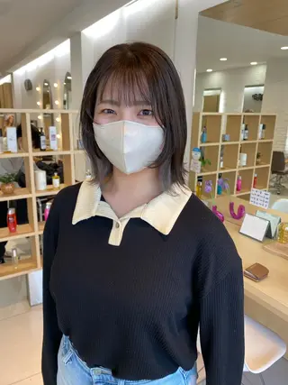 ミディアム カラー 🍀透明感抜群🍀/ ハイトーンカラーのヘアスタイル