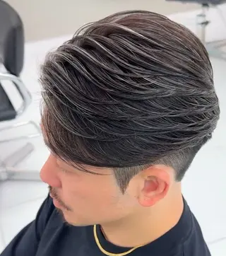 メンズ 白髪ぼかし/白髪 メッシュ/ゆうとのヘアスタイル