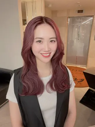 ロング カラー 梅田/美髪カラー/ ガーリー🎀/Noeのヘアスタイル