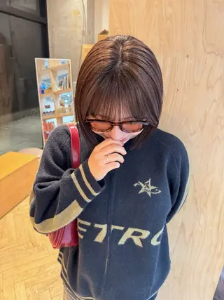 ショート カラー ayaka/暖色 /ニュアンスボブのヘアスタイル