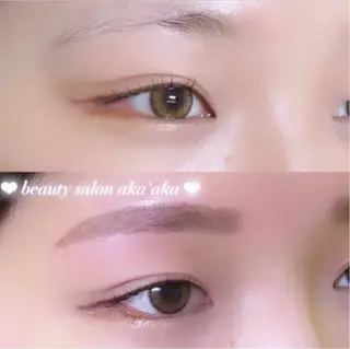 アイブロウ aka'aka ウチキのマツエク・マツパデザイン