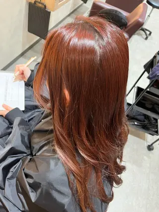 カラー 長尾 みのりのヘアスタイル