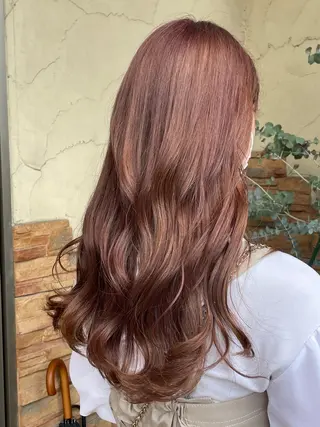 ロング カラー 韓国ボブ👩🇰🇷 小野絢未のヘアスタイル