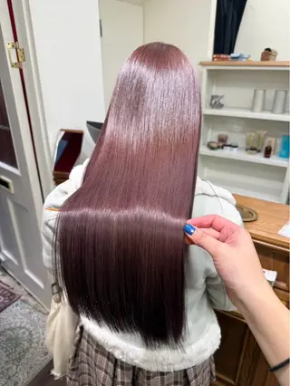 ロング カラー 渋谷/原宿 カラー× トリートメント ｻﾜのヘアスタイル