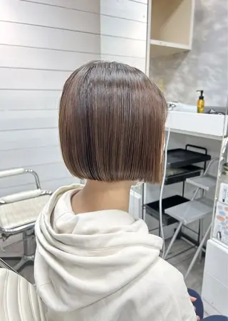 ショート 縮毛矯正✖髪質改善 仁木伸明のヘアスタイル