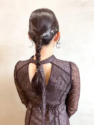 ヘアアレンジ Musee plume所属・荻野七菜子 ボブのヘアスタイル