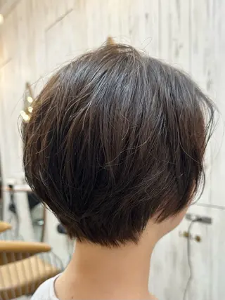 ショート パーマ 髪質改善✨縮毛矯正 ショートボブ/ともきのヘアスタイル