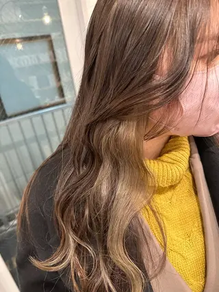 ロング カラー 松本 莉央のヘアスタイル