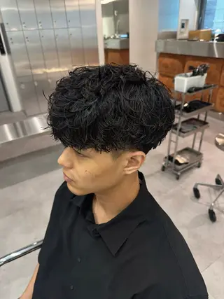 パーマ メンズ ブリーチ/パーマ特化 片平和寿のヘアスタイル