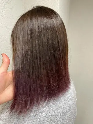 ミディアム カラー 🔥ブリーチカラー 槙川のヘアスタイル