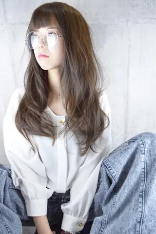 ロング カラー パーマ 恒遠 幸司のヘアスタイル