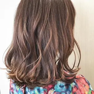 ミディアム "オクムラ タクヤ"のヘアスタイル