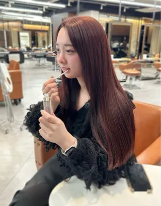 ロング 💎【髪質改善カラー 艶髪×縮毛矯正】💎のヘアスタイル