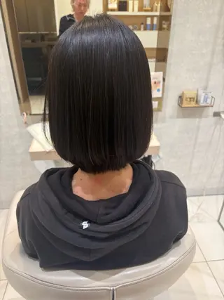 セミロング 縮毛矯正&髪質改善 西野のヘアスタイル