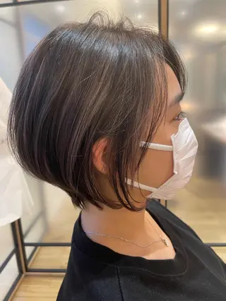 ショート シノハラ ガクト ショート/白髪ぼかしのヘアスタイル