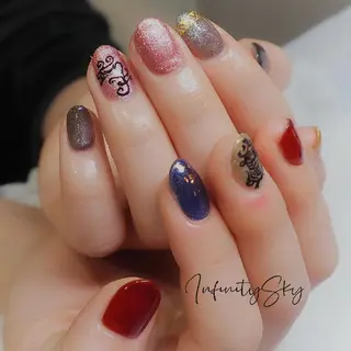 ネイル infinity skyのネイルデザイン