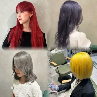 カラー 艶カラー レイヤーカット　ゆめのヘアスタイル