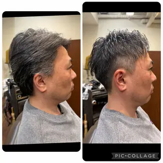 ショート メンズ 💈 中山 静香のヘアスタイル