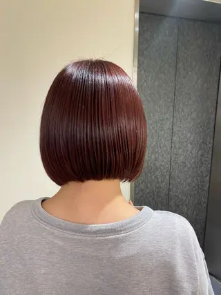 ミディアム カラー ヘアアレンジ ボブ /ニュアンス/ satomi🧸💖のヘアスタイル