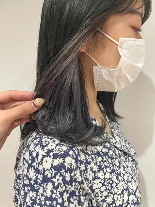 ミディアム カラー 🌈🌸あおき みちる🌟💗のヘアスタイル