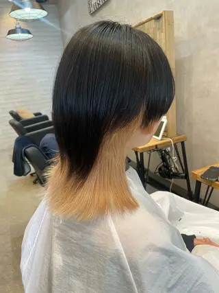 ミディアム カラー haf店長 ✂︎タカハシレン✂︎のヘアスタイル