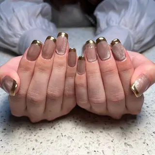 ネイル GALLARIA Elegante 緑のネイルデザイン