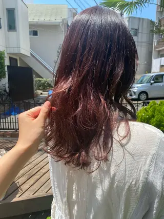 セミロング カラー 🌼アニヤ スズ🌼のヘアスタイル