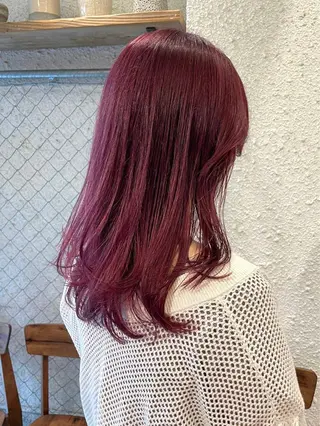 セミロング カラー SALOWIN下北沢所属・hazuki 🌝のヘアスタイル