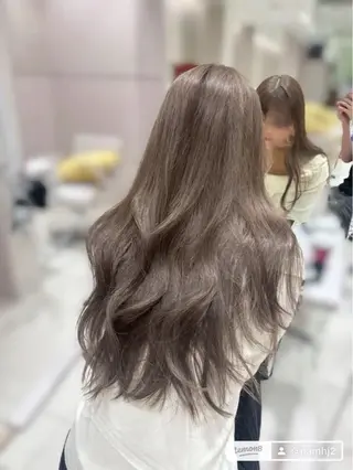 ロング 透明感カラー/似合わ せ前髪/柴田礼空のヘアスタイル