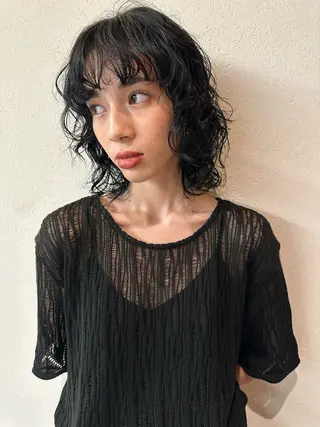 ミディアム パーマ お悩み解決パーマ hana🩰のヘアスタイル