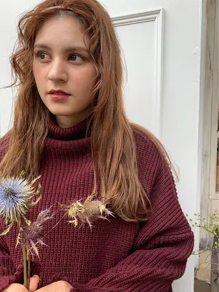 ロング カラー Zina 藤崎店所属・zina藤崎📛 井上美乃里のヘアスタイル