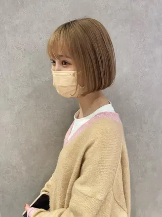 ショート カラー ヘアアレンジ あおい 🍒暖色カラーのヘアスタイル
