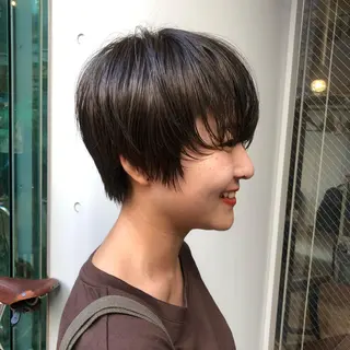 ショート カラー パーマ ヘアアレンジ メンズ BRUNTJET所属・MAEDA MADOKAのヘアスタイル