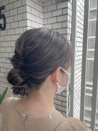 ミディアム ヘアアレンジ キッズ PLUS縁所属・ヘアメイク10年から 美容師💄Anriのヘアスタイル