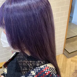 ロング カラー 艶カラー/韓国顔周り 🎀mamiのヘアスタイル